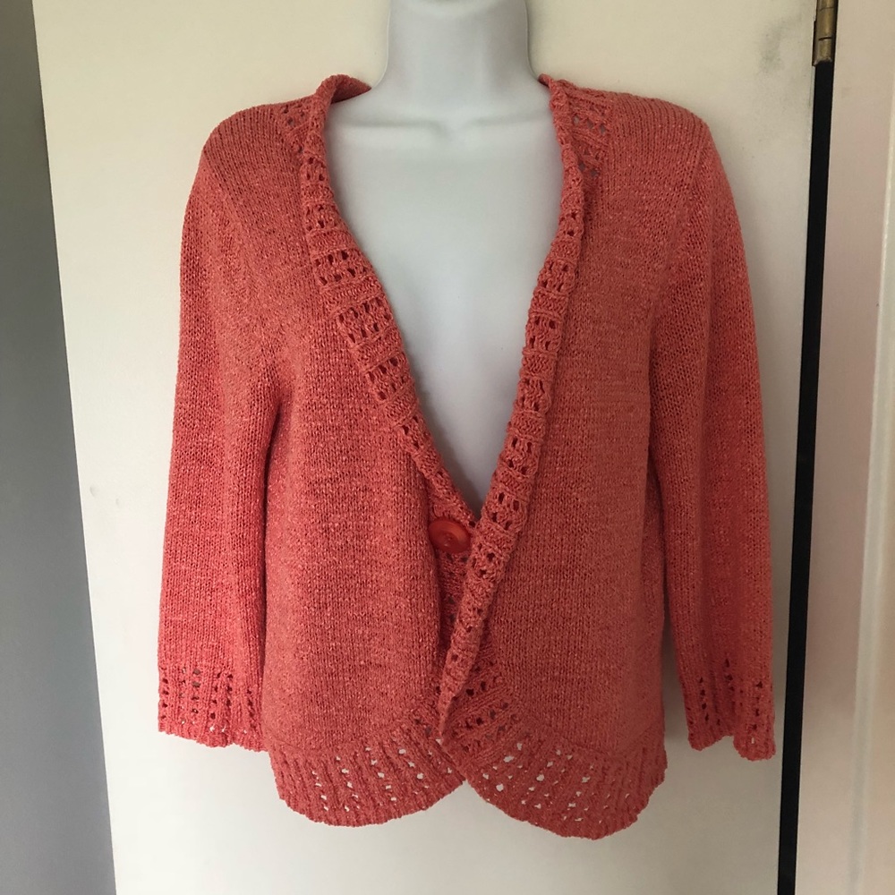 Orange cardigan